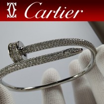 Cartier 卡地亞 JUSTE UN CLOU 釘子系列 滿鉆釘子手鐲