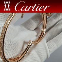卡地亞滿鉆 雙層手鐲 Cartier釘子手鐲手工鑲嵌 頂級進口八心八箭鉆石