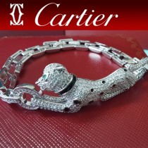 卡地亞霸氣豹紋滿鉆手鏈 Panthere de Cartier豹手鏈 亞金材質男女都可佩戴