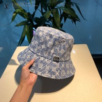 LV 專櫃新款路易威登家刺繡漁夫帽，簡單大方 男女通用遮陽帽