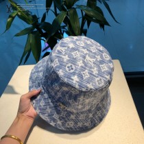 LV 專櫃新款路易威登家刺繡漁夫帽，簡單大方 男女通用遮陽帽