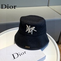 DIOR迪奧 專櫃新款簡約刺繡款包邊漁夫帽