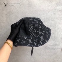 lv路易威登最新雙面獨特拼接牛仔漁夫帽到貨新款漁夫帽
