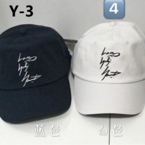 Y-3 山本耀司  CAP 男女同款 簽名LOGO刺銹 棒球鴨舌帽 均碼58cm