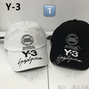 Y-3 山本耀司  CAP 男女同款 簽名LOGO刺銹 棒球鴨舌帽 均碼58cm