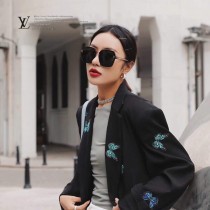LV女士偏光太陽鏡切邊工藝結合TR90鏡腿