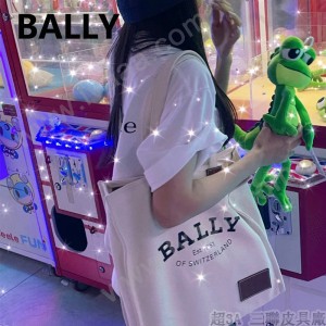 Bally 原單品質帆布購物袋   巴利新品帆布包