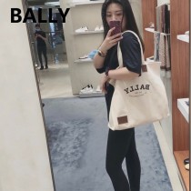 Bally 原單品質帆布購物袋   巴利新品帆布包