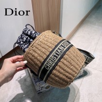 Dior迪奧2021專櫃新款草編包，籃子包