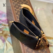 原單 M58520  黑色豹紋三件套  Multi Pochette Accessoires 手袋