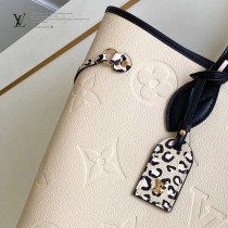 M45686-01  購物袋 豹紋系列 NEVERFULL 中號手袋