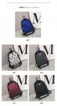 ADIDAS  新款潮牌炫彩菱形格雙肩包男女學生時尚韓版書包旅行戶外背包