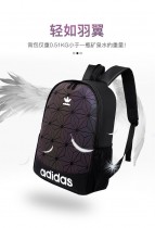 ADIDAS  新款潮牌炫彩菱形格雙肩包男女學生時尚韓版書包旅行戶外背包