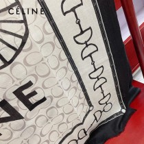 CELINE塞琳走秀新款 馬車款 羊絨羊絨圍巾