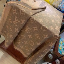 LV 新款Monogram Giant 披肩羊絨真絲混紡大尺寸披肩