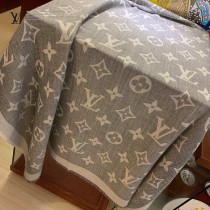 LV 新款Monogram Giant 披肩羊絨真絲混紡大尺寸披肩