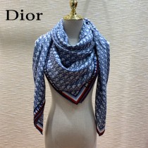 Dior老花經典字母老花羊絨圍巾方巾