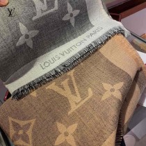 LV 新款Monogram Giant 披肩羊絨真絲混紡大尺寸披肩