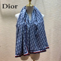 Dior老花經典字母老花羊絨圍巾方巾