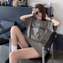 ESSENTIALS短袖2021新款潮T恤上衣女学生韩版宽松百搭情侣装搭配