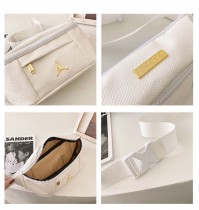 AJ爆裂紋斜挎包男王一博同款跑步運動胸包學生單肩腰包女小背包潮