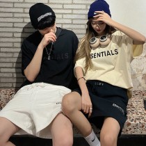 ESSENTIALS短袖2021新款潮T恤上衣女学生韩版宽松百搭情侣装搭配