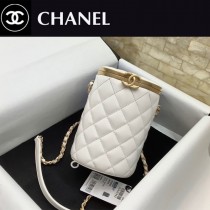 2641-02  Chanel香奈兒原單限量版新品 進口羊皮化妝包 斜跨包