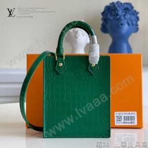 M90564鱷魚紋 M69442 LV原單鱷魚紋Petit Sac Plat 手袋