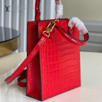 M90564鱷魚紋 M69442 LV原單鱷魚紋Petit Sac Plat 手袋