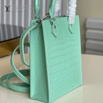 M90564鱷魚紋 M69442 LV原單鱷魚紋Petit Sac Plat 手袋