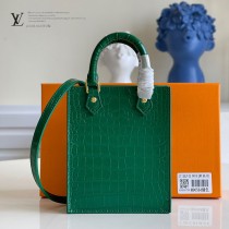 M90564鱷魚紋 M69442 LV原單鱷魚紋Petit Sac Plat 手袋