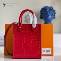 M90564鱷魚紋 M69442 LV原單鱷魚紋Petit Sac Plat 手袋