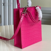 M90564鱷魚紋 M69442 LV原單鱷魚紋Petit Sac Plat 手袋
