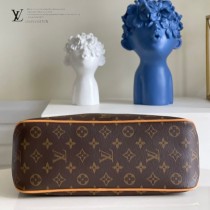 M50155-01  LV原單老花杏色 小號 Delightful中古版購物袋