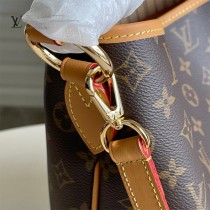 M50156-001  大號 LV原單老花杏色 Delightful中古版購物袋