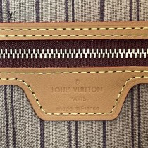 M50156-001  大號 LV原單老花杏色 Delightful中古版購物袋
