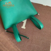 HERMES  丝绒绿  愛馬仕 原單 Picotin 18菜籃子  金銀現貨