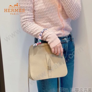 HERMES愛馬仕 原單 風衣灰halzan mini22cm  25 cm