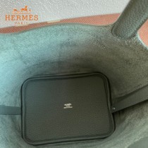 HERMES  杏仁绿  愛馬仕 原單 Picotin 18菜籃子  金銀現貨