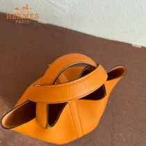 HERMES  橙色  愛馬仕 原單 Picotin 18菜籃子  金銀現貨