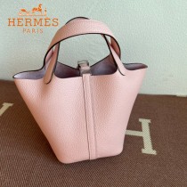 HERMES  3Q粉  愛馬仕 原單 Picotin 18菜籃子  金銀現貨