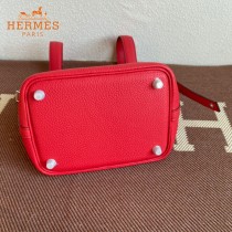 HERMES  大红  愛馬仕 原單 Picotin 18菜籃子  金銀現貨