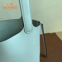 HERMES  圣杯蓝  愛馬仕 原單 Picotin 18菜籃子  金銀現貨