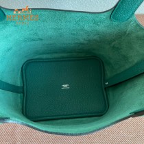 HERMES  孔雀绿  愛馬仕 原單 Picotin 18菜籃子  金銀現貨