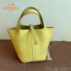 HERMES  小鸡黄  愛馬仕 原單 Picotin 18菜籃子  金銀現貨