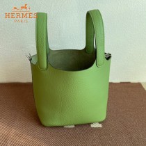 HERMES  牛油果绿  愛馬仕 原單 Picotin 18菜籃子  金銀現貨