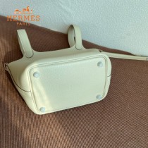HERMES  奶昔白  愛馬仕 原單 Picotin 18菜籃子  金銀現貨