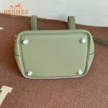 HERMES  鼠尾草绿 愛馬仕 原單 Picotin 18菜籃子  金銀現貨