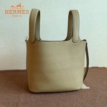 HERMES  风衣灰  愛馬仕 原單 Picotin 18菜籃子  金銀現貨