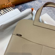 HERMES愛馬仕 原單 風衣灰halzan mini22cm  25 cm